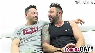 Hard fucking on the sofa: John Brachalli and Martín Mazza