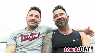 Hard fucking on the sofa: John Brachalli and Martín Mazza