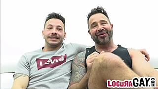 Hard fucking on the sofa: John Brachalli and Martín Mazza