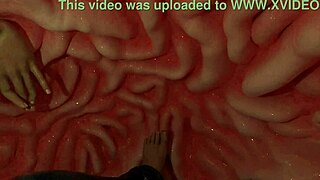 Kayleigh's staircase challenge with anal femdom contest.