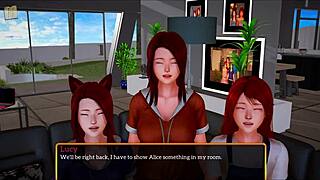 my new family episode 308 with teen redhead cartoon.