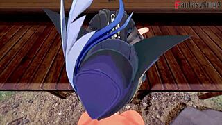 Clorinde Gives Blowjob In Genshin Impact Fantasy Scene