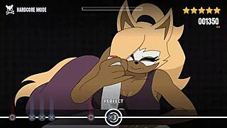 In the furry hentai game, surprise guests arrive for some banging action. The scene unfolds in the virtual world.