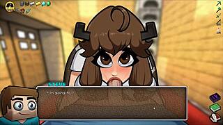 Hornycraft Parody Hentai Game Pornplay Ep 49 Double Creampie Alex Tight Pussy