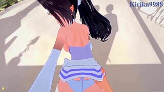 Marlene and Melodia having intense creampie sex in Disgaea POV