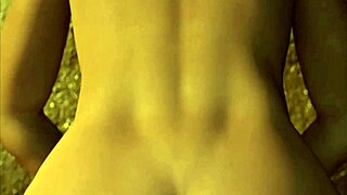 Wrath in fantasy hentai with shaved pussy and big tits.