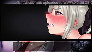 game scene with noble monster girl knightess trapped