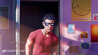 harptoad bends starfire over for deepthroat and big cock fucking