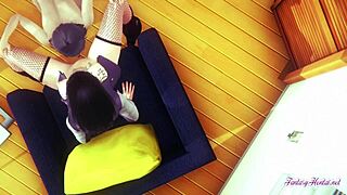Boruto Naruto Hentai 3D: Himawari And Hinata Enjoy Cunnilingus With Squirting