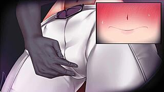 game scene with noble monster girl knightess trapped