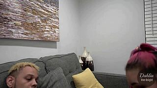 I'm sinnin' with Donny Sins, teasin' his big tits rough.