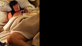 Mom masturbates watching young 18+ friend jerk off.