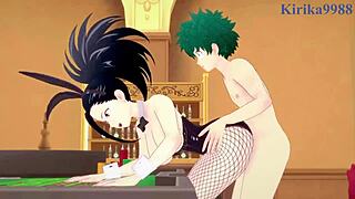 Mina And Momo With Izuku In Bunny Girl Creampie Sex