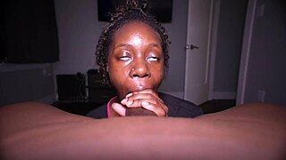 fucked my ebony nurse in doggystyle, anal with big cock and creampie