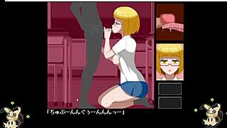 Hentai game pixel game cojiendo en la escuela con una zorra tetona todas las escenas