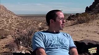 Feeling the intense passion as stunning hitchhiker Naomi Russell gets her perfect tushy railed in the desert