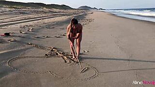 Blonde Teen Bends Over for Fan's Doggystyle on Beach