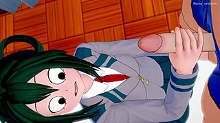i froppy in uniform visit the nurse for some handjobs... oops