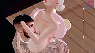 i'm katyqueenff on imvu havin' fun with a follower, fuckin' him good