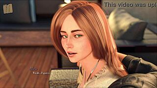 Three rules of life 52: Busty 3D anime visual novel with PC game-like porn experience