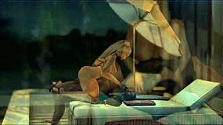 I-I watch Ali Lancrae and Damien Godard in this hentai anime