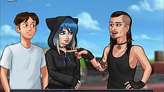 summertime saga 153 features teen cartoon adventure with small tits