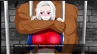 Watch as she fingers herself in this hentai game scene.