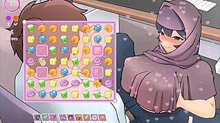 Tsundere Milfin Hentai Game Pornplay Ep 5 My Muslim Boss Is Giving Me A Titjob Under The Desk?