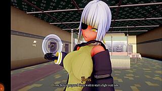 I meet the hellhound girl in HG Champion of Realms P6.