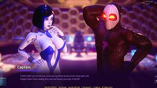 Subverse - 1 with huge tits blowjob in hentai anime