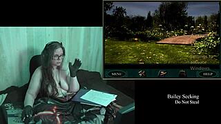 What's the naked secret behind the old clock in part 5 of this bbw game?