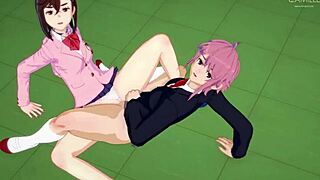 Сексуальная встреча Момо и Айры из другого мира в Дандан с оргазмом