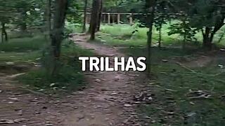 We got caught by strangers in the forest, and the trans boy barebacks everyone without a condom