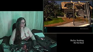 What's the naked secret behind the old clock in part 5 of this bbw game?