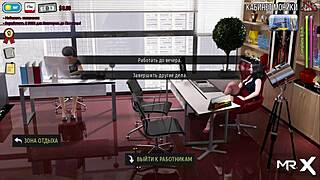 chubby girl in the office tries to get a promotion by fucking her boss in this hentai game episode 95