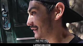 Amateur straight Spanish Latino guy paid to fuck gay twink bareback with big cock.