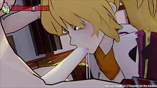 yang deepthroats ruby in hot 3d futanari loop 😍