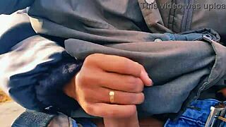 Man, my hotwife jerked off on the road till she came, nearly got caught!