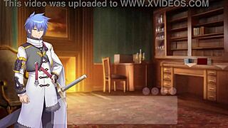 Maid cat girl in hentai anime