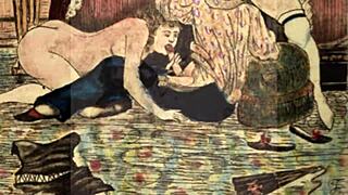 show me that vintage erotic art style