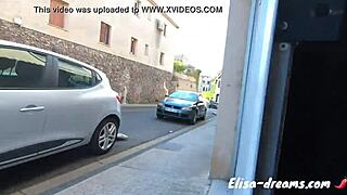 Getting naughty with a new lover in the garage, sucking big cock.