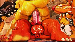 Compilation of Moonwulf's furry animations and orgies