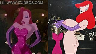 original cartoons versus naked versions comparison