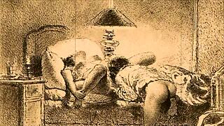 check out this cool vintage erotic illustration from way back