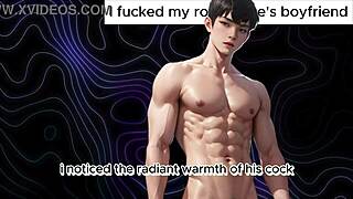 i sucked my roommate's straight boyfriend's cock in this gay story