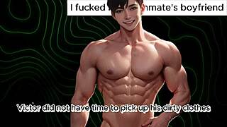 i sucked my roommate's straight boyfriend's cock in this gay story