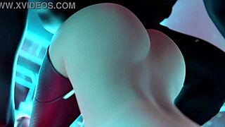 Kiriko gets her face fucked by Yeero in this hentai scene