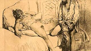 check out this cool vintage erotic illustration from way back