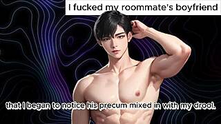 i sucked my roommate's straight boyfriend's cock in this gay story