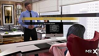 what color are my secretarys panties in this fashion business scene